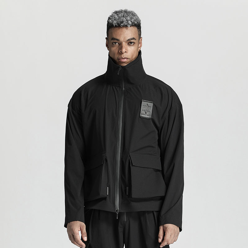 Utilitarian Warrior Jackets With Multi-Pocket Design For men