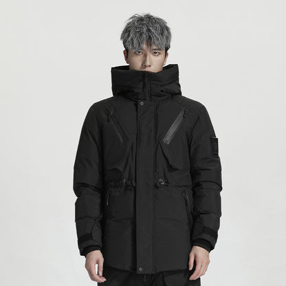 Tactical Warrior Down Jackets With Two-Way Zipper For men