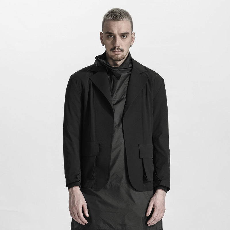 Minimalist Warrior Jacket With Multi-Pocket Design For men