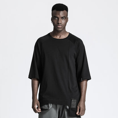 Patchwork panel Warrior T-Shirts With Durable Ripstop For men