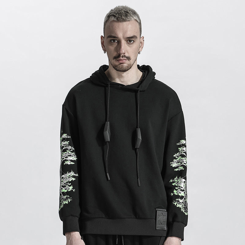 Avant-Garde Warrior Hoodies & Sweatshirts With Ribbed Cuffs/Hem For men
