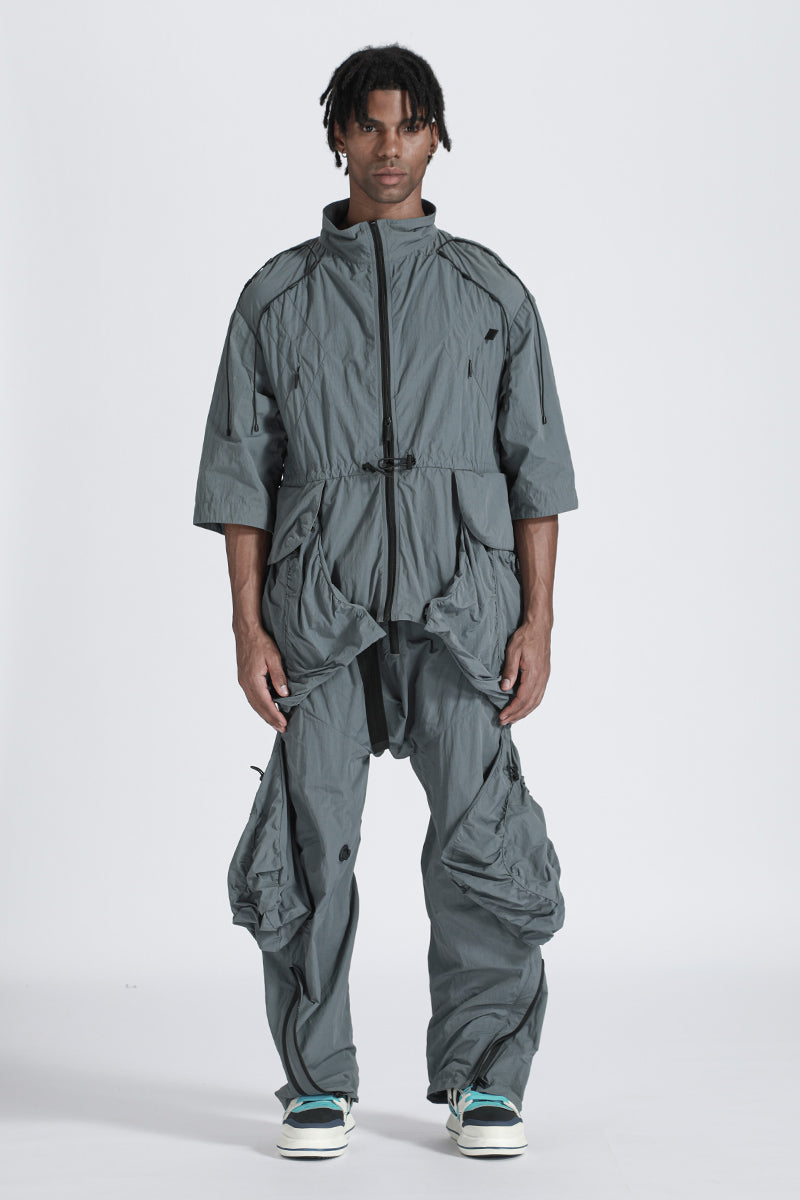 Cyberpunk Aesthetic Warrior Jackets With Multi-Pocket Design For men