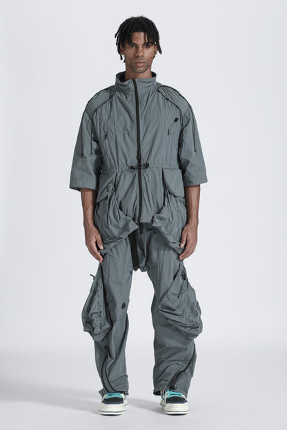 Cyberpunk Aesthetic Warrior Jackets With Multi-Pocket Design For men