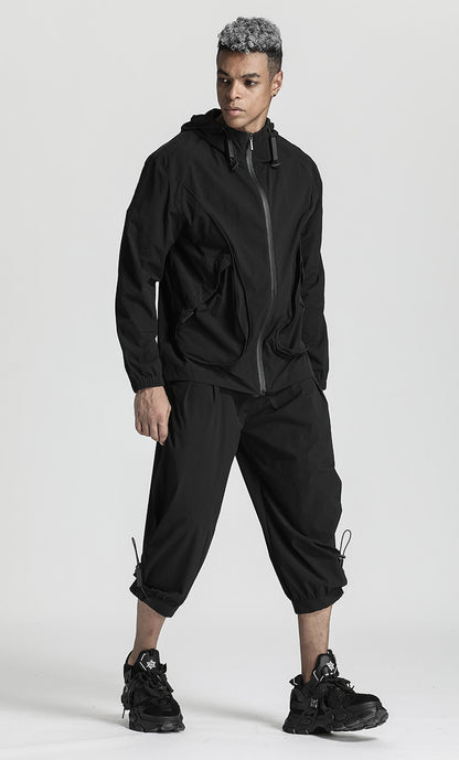 Streetwear Warrior Jackets With Adjustable Drawstring For men
