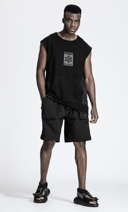 Patchwork panel Warrior Tank Tops (Sleeveless Tops) With Durable Ripstop For men