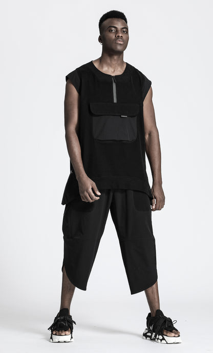 Minimalist Warrior Shorts With Elastic Waistband For men