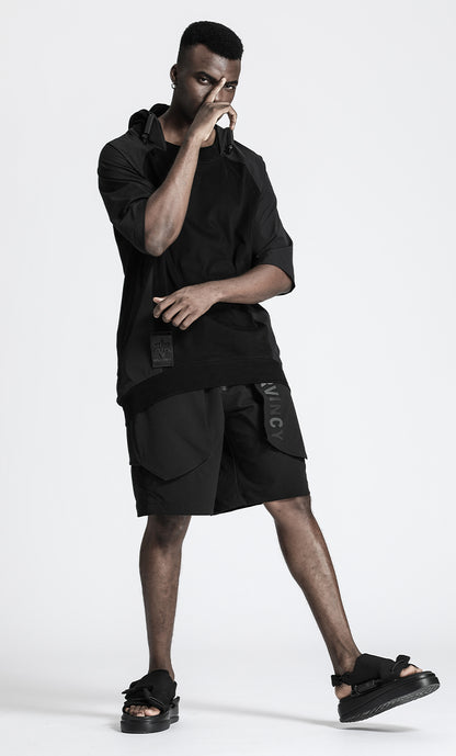 Utilitarian Warrior Shorts With Multi-Pocket Design For men