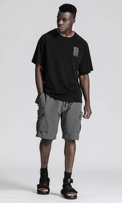 Patchwork panel Warrior T-Shirts With Durable Ripstop For men
