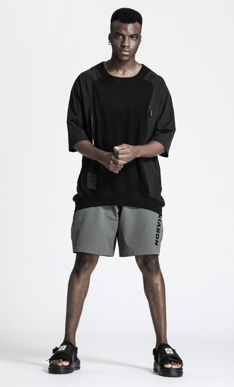 Minimalist Warrior Shorts With Elastic Waistband For men