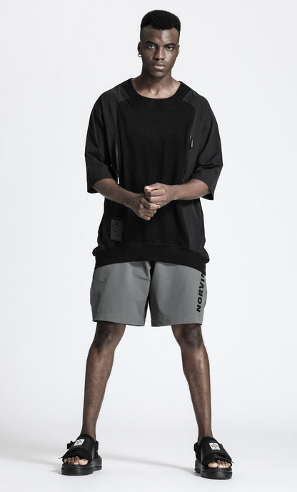 Minimalist Warrior Shorts With Elastic Waistband For men