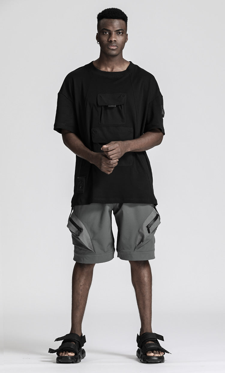 Loose/Relaxed Fit Warrior Shorts With Multi-Pocket Design For men