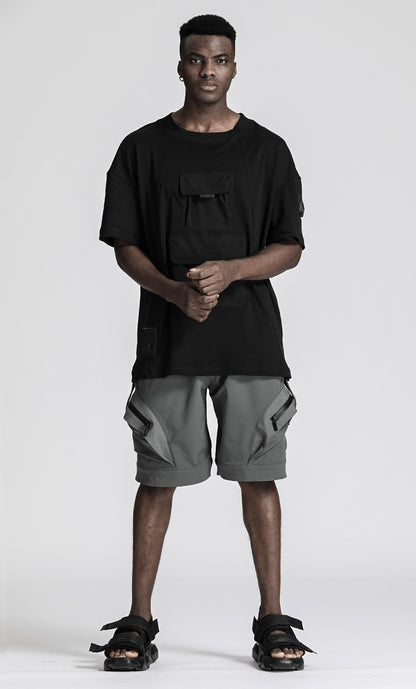 Loose/Relaxed Fit Warrior Shorts With Multi-Pocket Design For men
