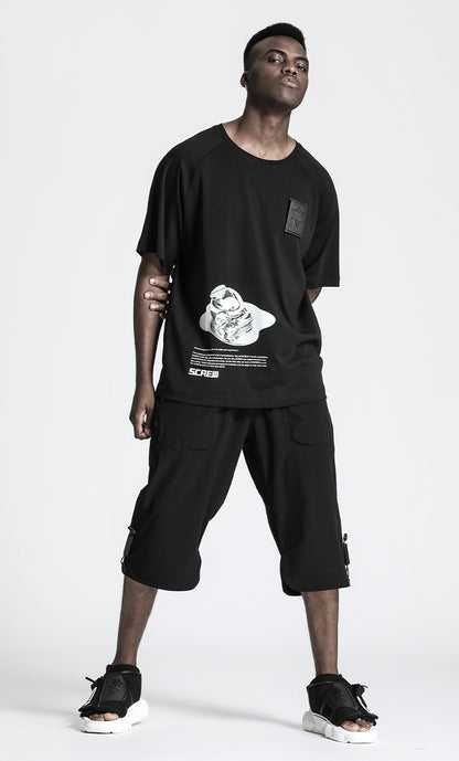 Minimalist Warrior Shorts With Elastic Waistband For men
