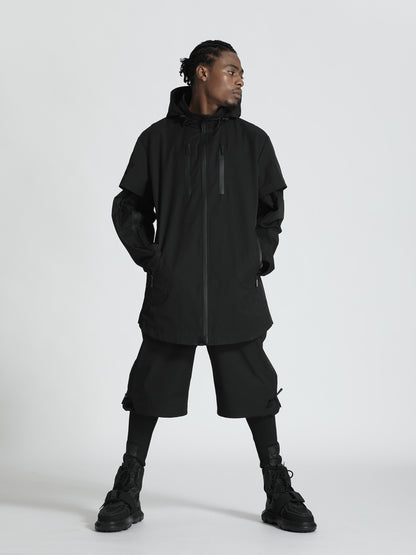 Utilitarian Warrior Coats With Two-Way Zipper For men
