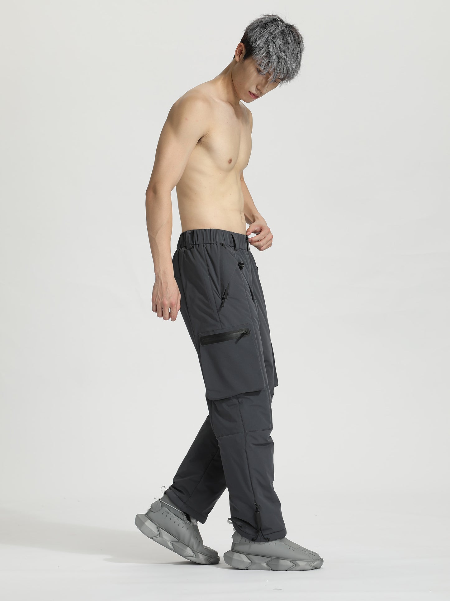 Loose/Relaxed Fit Warrior Fleece / Cotton Pants With Durable Ripstop For men