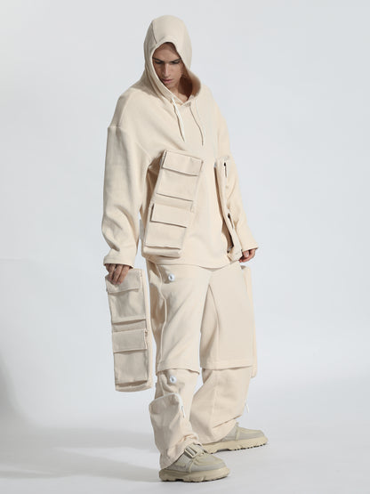 Utilitarian Warrior Hoodies & Sweatshirts With Multi-Pocket Design For men