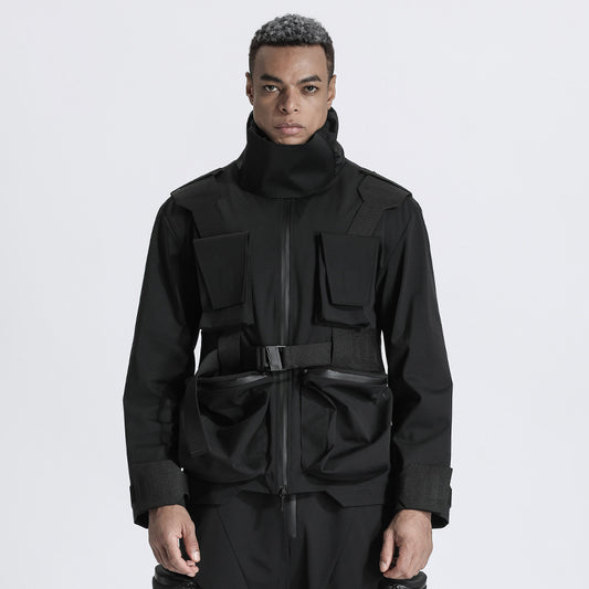 Multi-Pocket Design Warrior Jackets With Avant-Garde For men