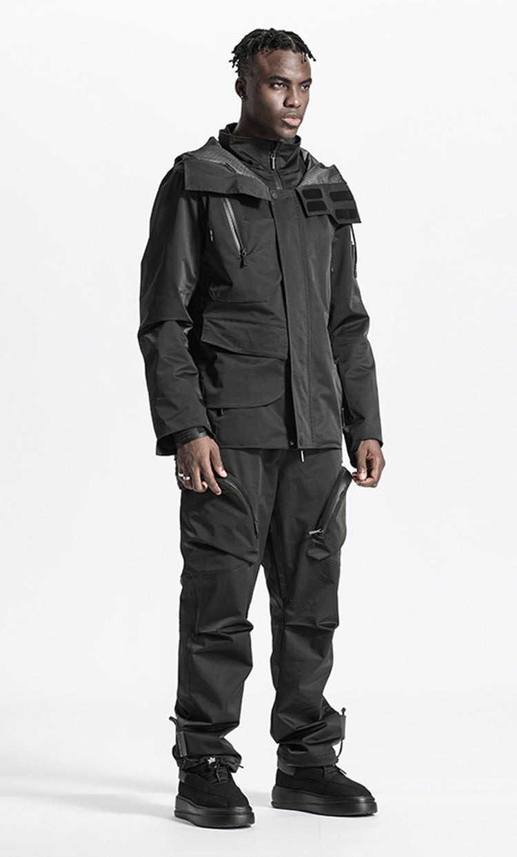 Avant-Garde Warrior Windbreakers With Adjustable Drawstring For men