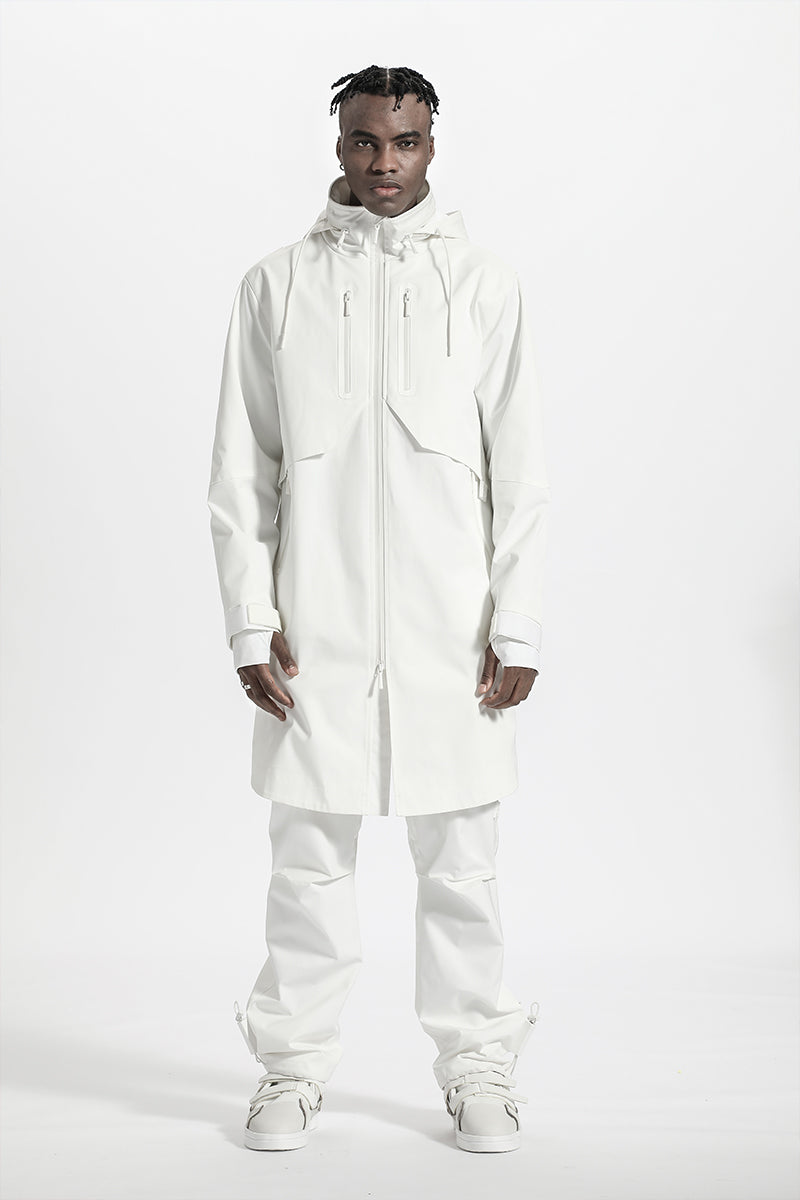 Futuristic Design Warrior Coats With Adjustable Drawstring For men