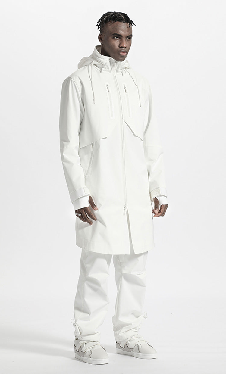 Futuristic Design Warrior Coats With Adjustable Drawstring For men