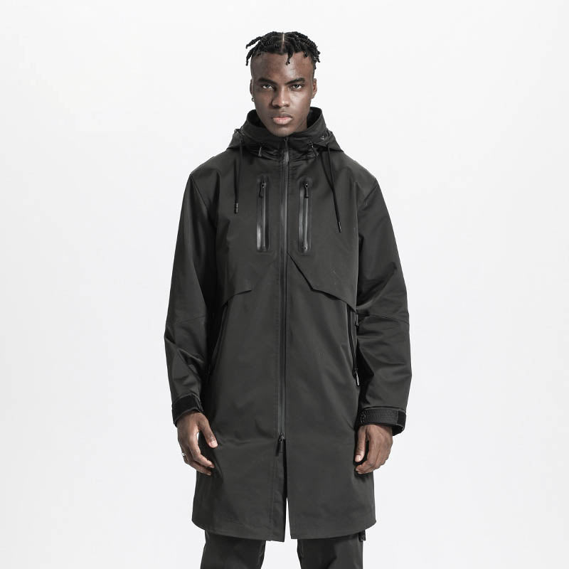 Futuristic Design Warrior Coats With Adjustable Drawstring For men