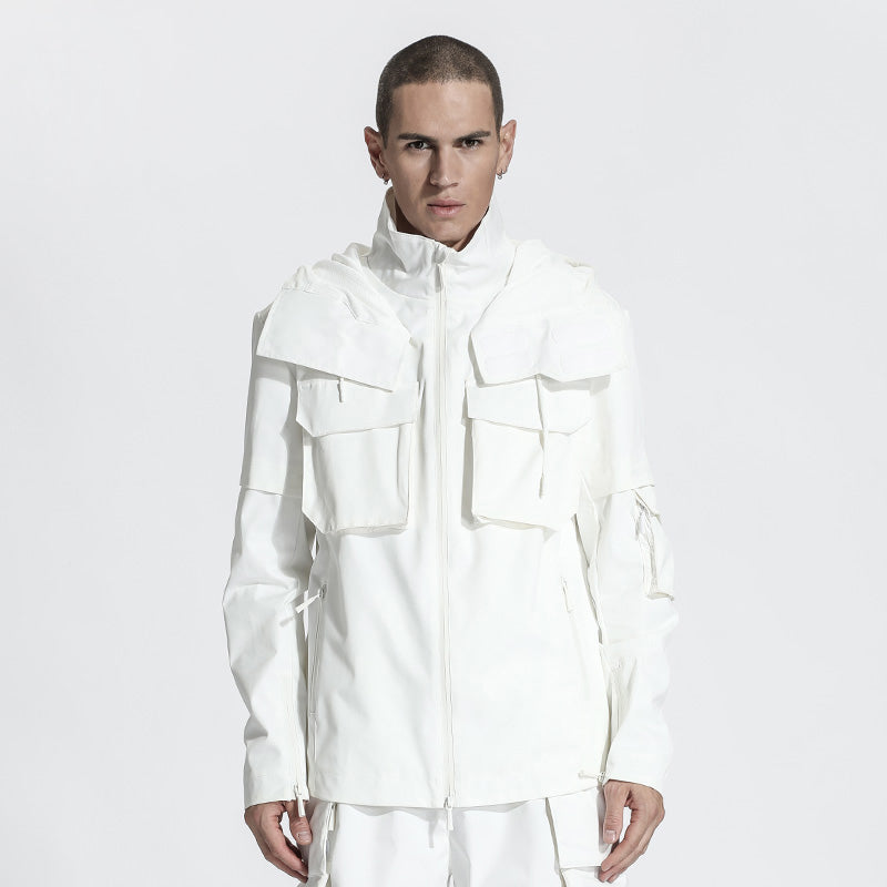 Utilitarian Warrior Jackets With Two-Way Zipper For men