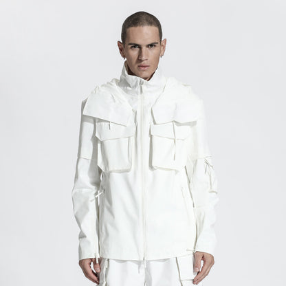 Utilitarian Warrior Jackets With Two-Way Zipper For men