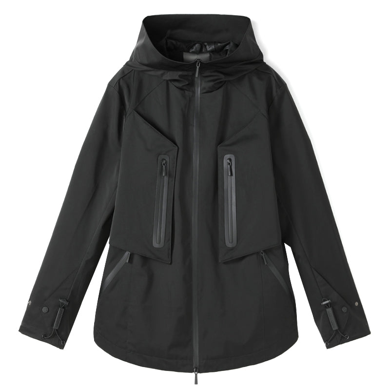 Longline Warrior Windbreakers With Magnetic Buckles For men