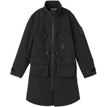 Longline Warrior Coats With Two-Way Zipper For men