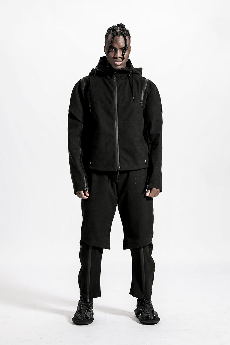 Cropped Length Warrior Jackets With Multi-Pocket Design For men