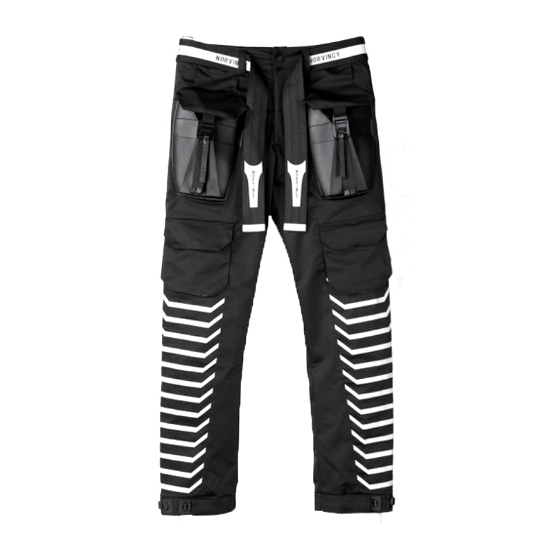 Futuristic Design Warrior Hardshell Pants With Multi-Pocket Design For men