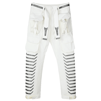 Futuristic Design Warrior Hardshell Pants With Multi-Pocket Design For men