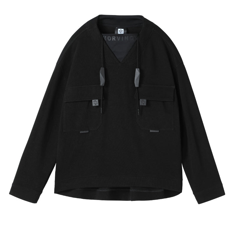 Utilitarian Warrior Hoodies & Sweatshirts With Adjustable Drawstring For men