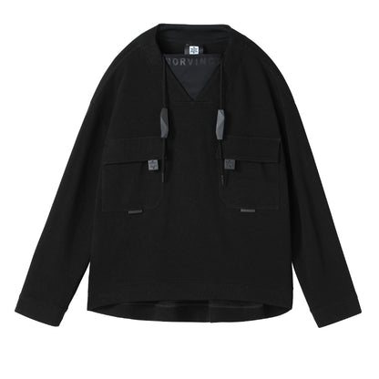 Utilitarian Warrior Hoodies & Sweatshirts With Adjustable Drawstring For men