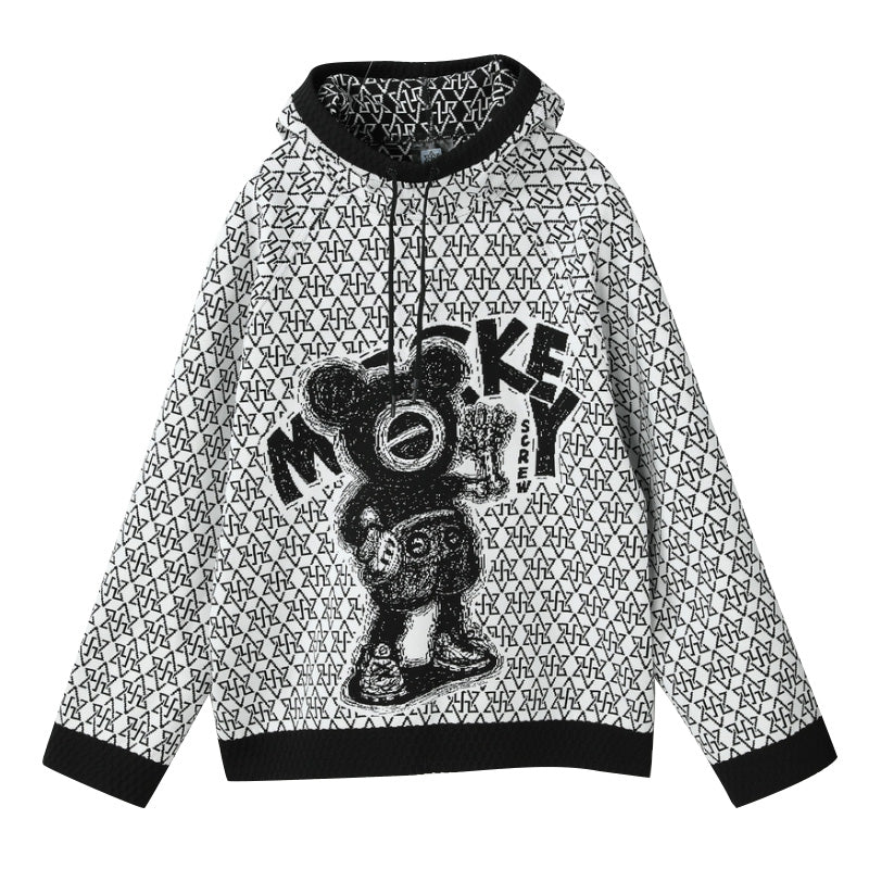 Avant-Garde Warrior Knitwear With Breathable Mesh For men