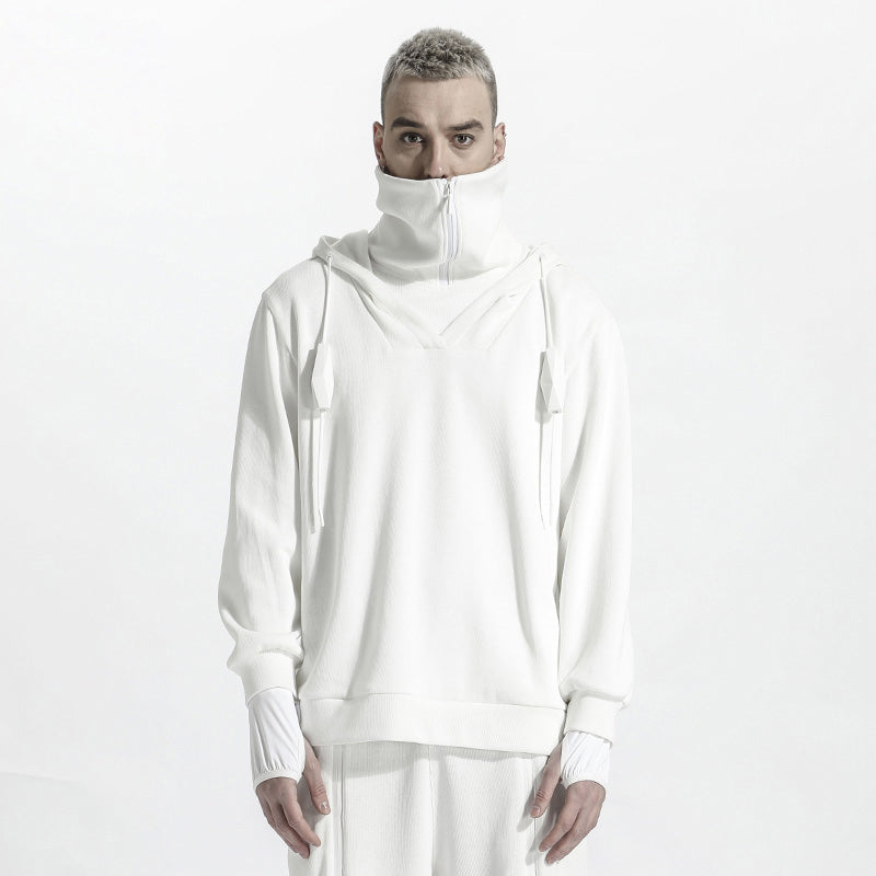 Avant-Garde Warrior Hoodies & Sweatshirts With Adjustable Drawstring For men