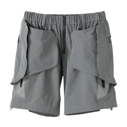 Utilitarian Warrior Shorts With Multi-Pocket Design For men