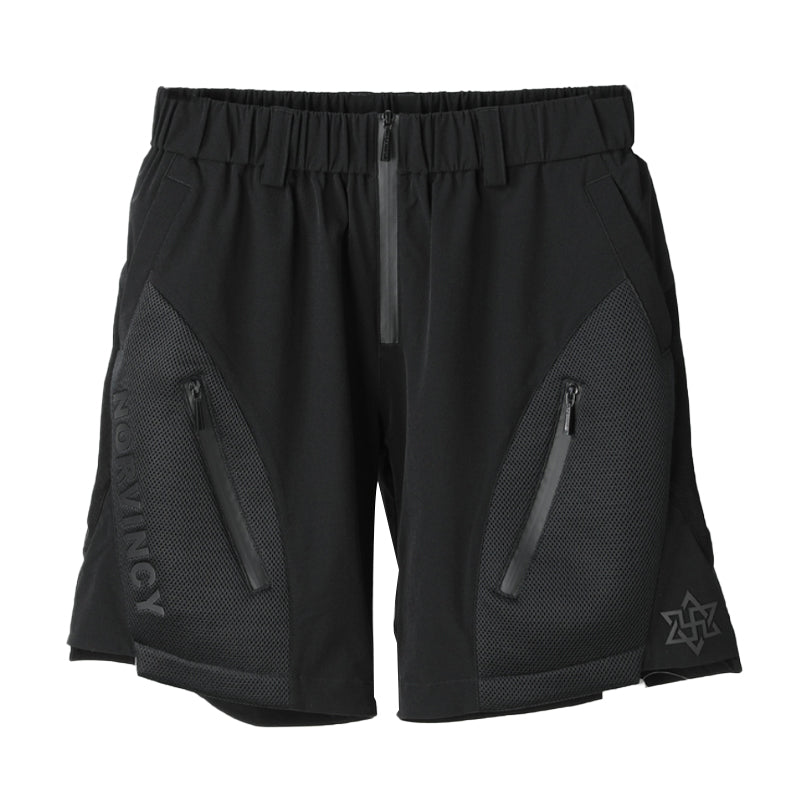 Futuristic Design Warrior Shorts With Multi-Pocket Design For men