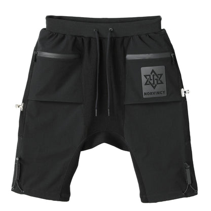 Futuristic Design Warrior Shorts With Multi-Pocket Design For men