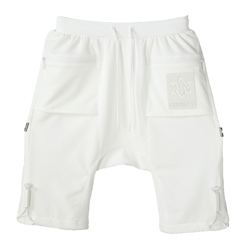 Futuristic Design Warrior Shorts With Multi-Pocket Design For men