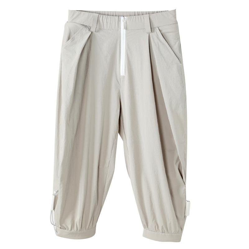 Minimalist Warrior Shorts With Elastic Waistband For men