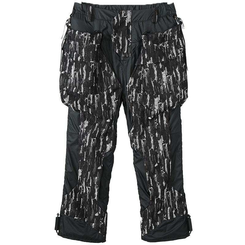 Patchwork panel Warrior joggers With Windproof For men