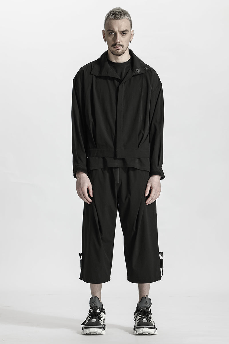 Cropped Length Warrior Jackets With Magnetic Buckles For men