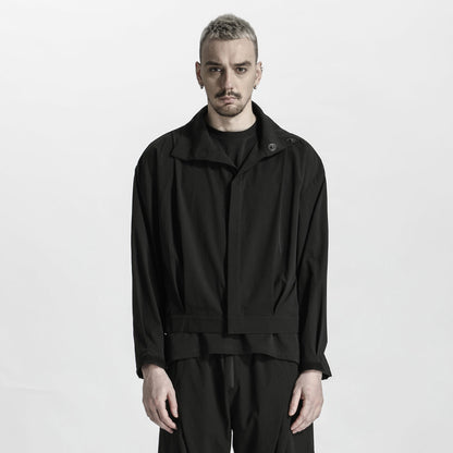 Cropped Length Warrior Jackets With Magnetic Buckles For men