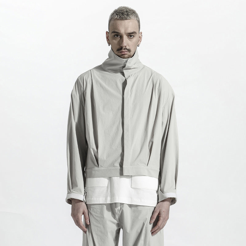 Cropped Length Warrior Jackets With Magnetic Buckles For men
