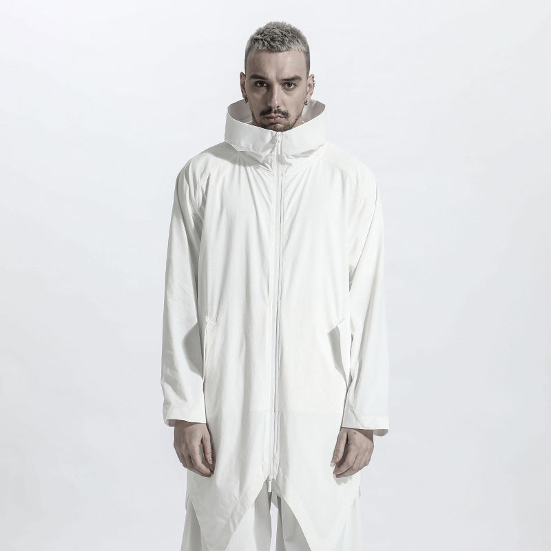 Longline Warrior Coats With Two-Way Zipper For men