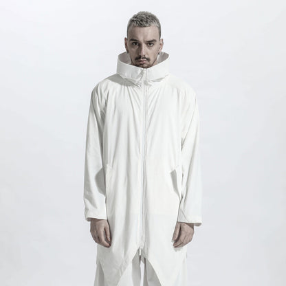 Longline Warrior Coats With Two-Way Zipper For men