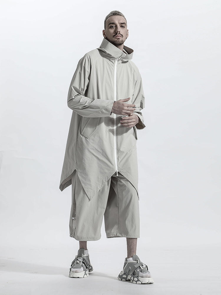 Longline Warrior Coats With Two-Way Zipper For men