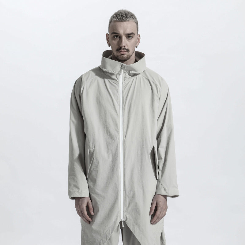 Longline Warrior Coats With Two-Way Zipper For men