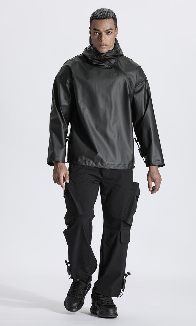 Minimalist Warrior Coats With Adjustable Drawstring For men